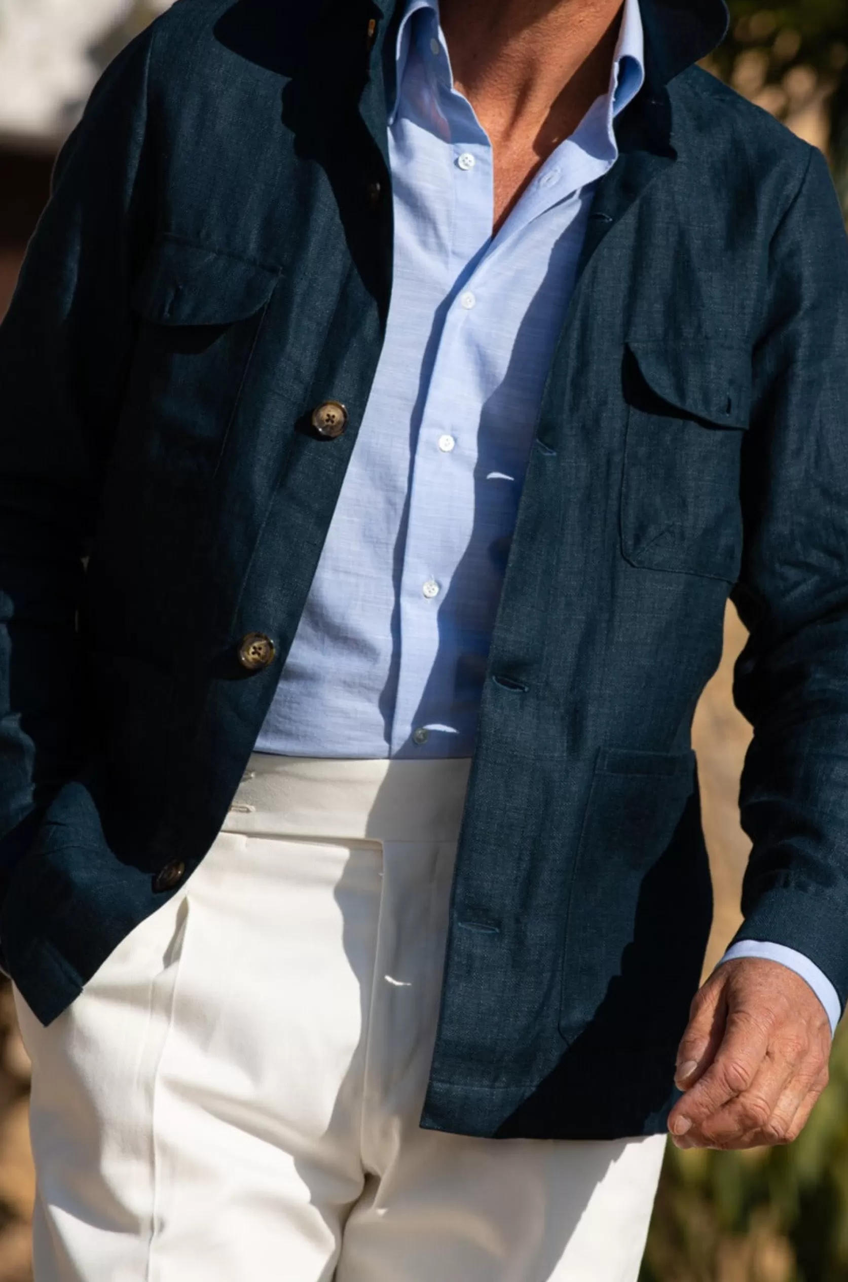 Veste Safari Petrol – Made In Italy>Pini Parma Best Sale